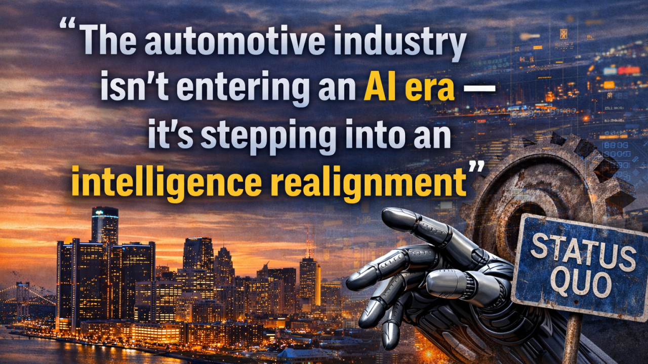 The automotive industry isn't entering an AI era — it's stepping into an intelligence realignment